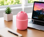 USB Mini Air Humidifier – 250ml Portable Cool Mist with LED Light