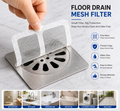 10 Pcs Shower Drain Mesh Stickers | Disposable Hair Catcher Drain Covers | Bathroom Floor Drain Filter for Sink, Bathtub, Laundry & Kitchen