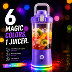 Eletric Crusher Juicer With Multicolor Light, 8 Blades (600 ML / Multicolor)