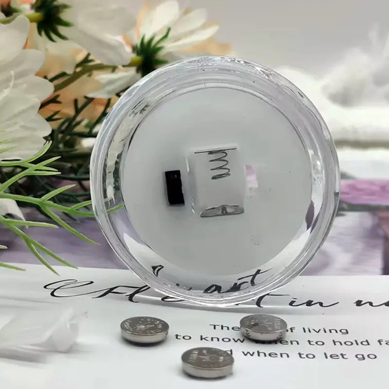 Decorative LED Crystal Candle Light – Flameless Flickering Candle for Home, Parties, Romantic Dinners & Festive Decoration (1 Pc)