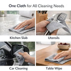 Microfiber Cleaning Cloth Roll – 20 Reusable Tear-Away Towels | Washable Multipurpose Cleaning Wipes for Kitchen, Car, Home & Office | 25 x 25 cm